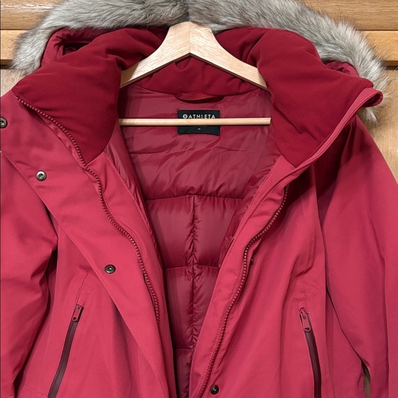 Athleta Outbound Parka Decadent Red M - Picture 4 of 16